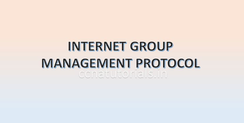 IGMP Internet Group Management Protocol, ccna , ccna tutorials