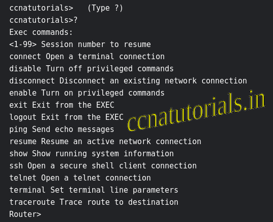 Basic commands of IOS, ccna, ccna tutorials