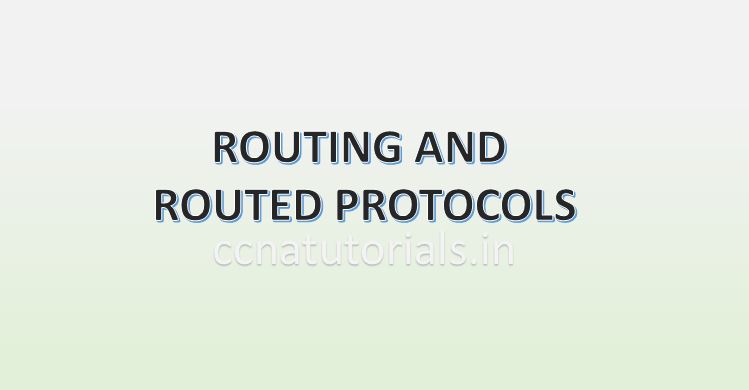 routing and routed protocols, ccna, ccna tutorials