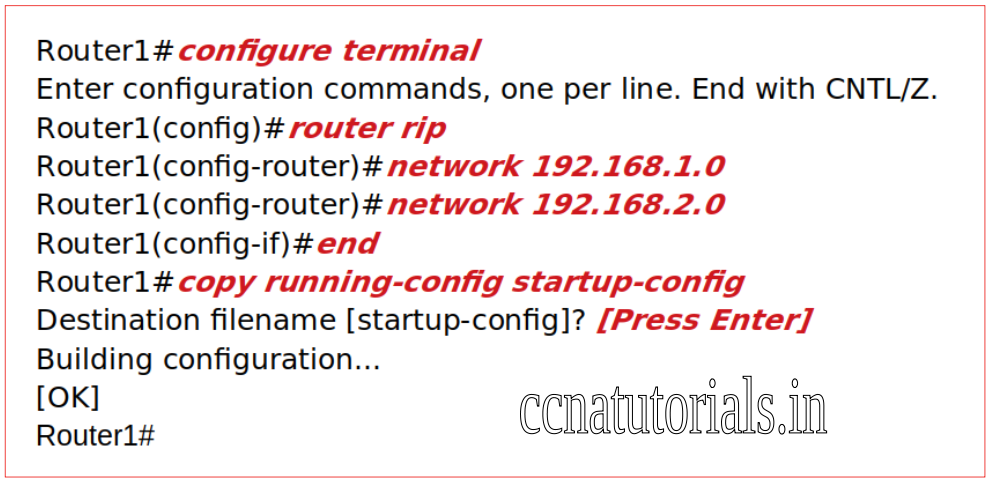 configuration of routing information protocol , rip, ccna, ccna tutorials