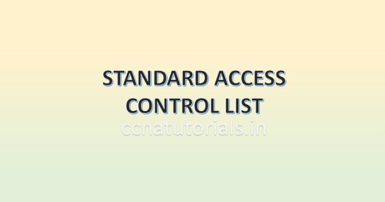 Standard Access Control List Configuration Explained - CCNA TUTORIALS