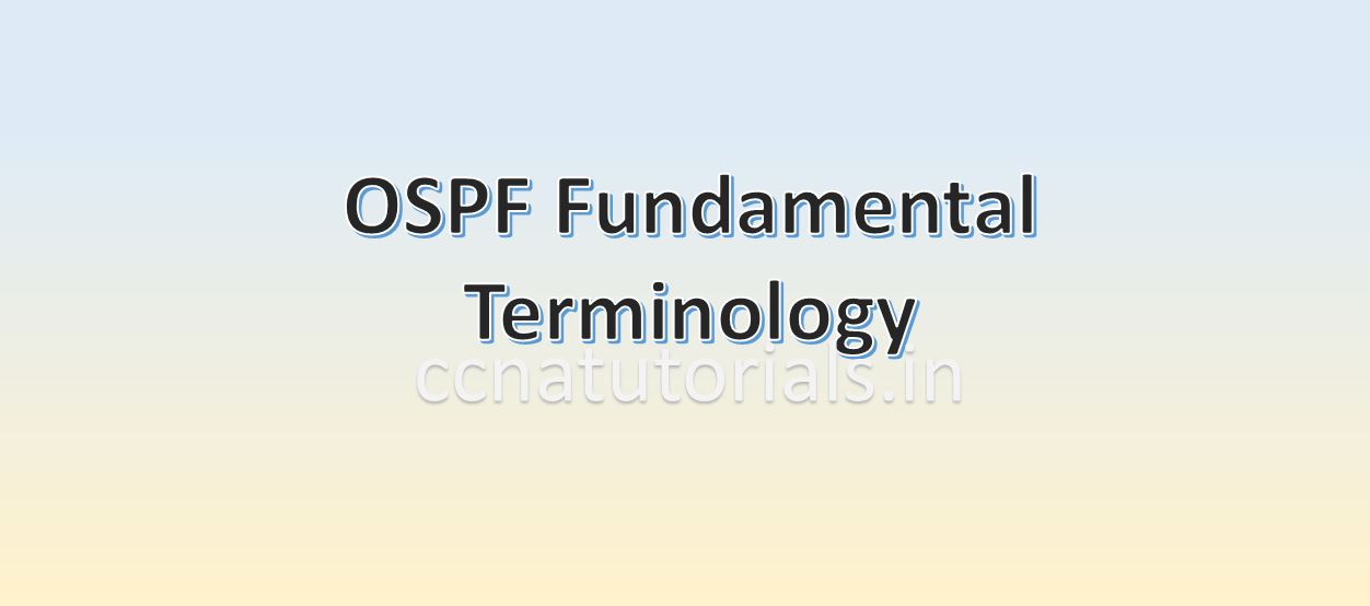 ospf fundamental terminology, ccna, ccna tutorials