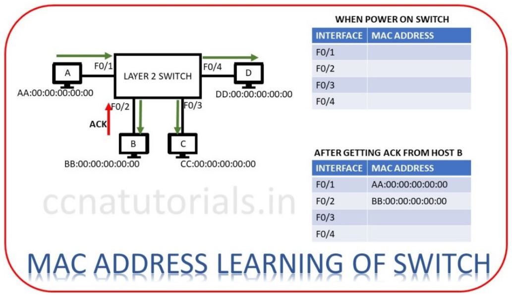 the role and function of layer 2 and layer 3 switch, ccna, ccna tutorials, switching concepts in networking