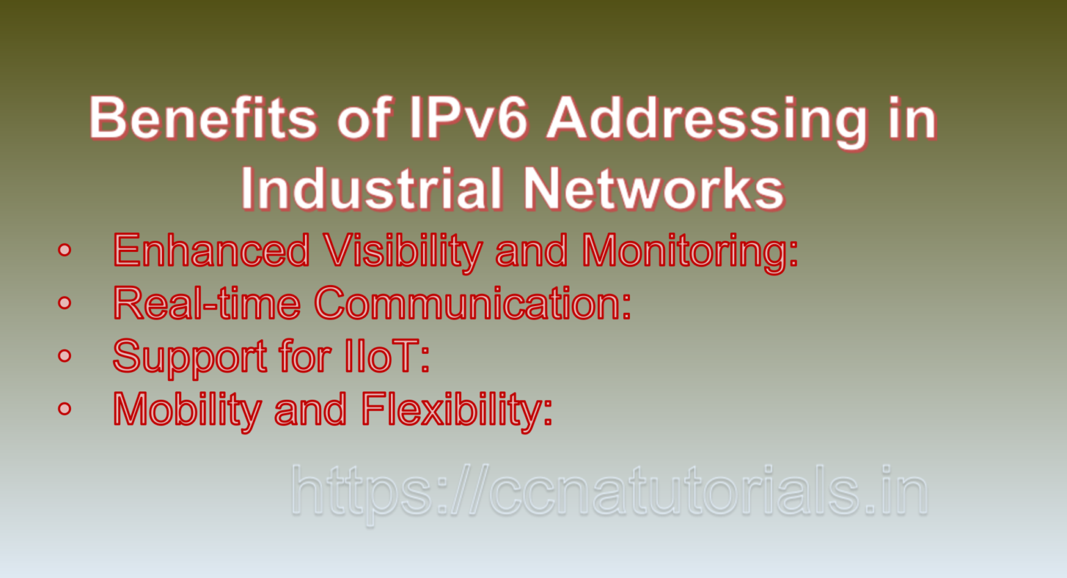 IPv6 Addressing In Industrial Networks - CCNA TUTORIALS