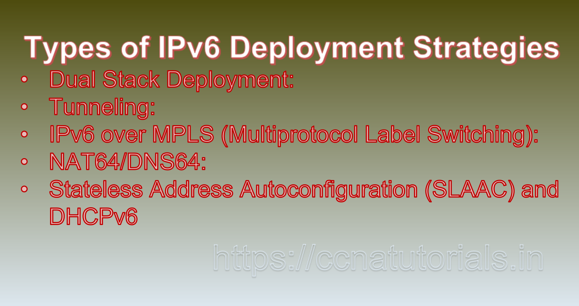 IPv6 Deployment Strategies, ccna, ccna tutorials