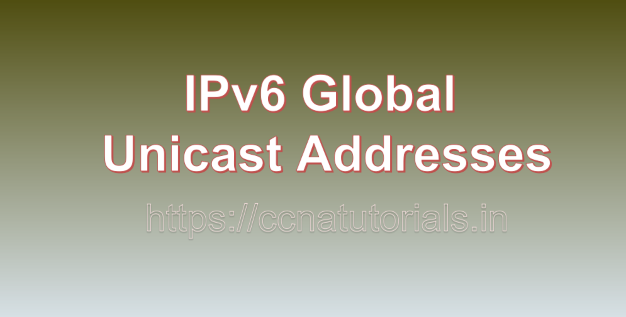 IPv6 Global Unicast Addresses, ccna, CCNA TUTORIALS