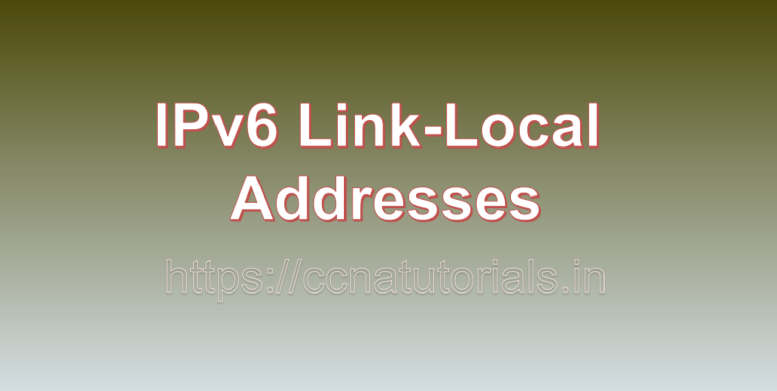 ipv6 link local assignment