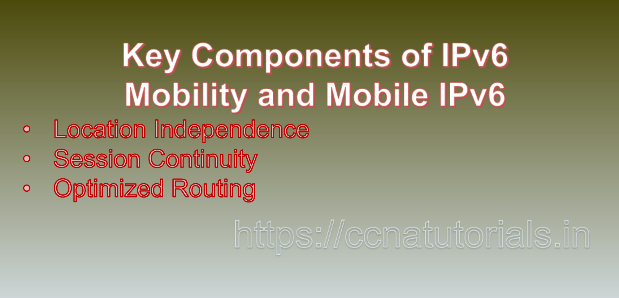 IPv6 Mobility and Mobile IPv6, ccna, ccna tutorials