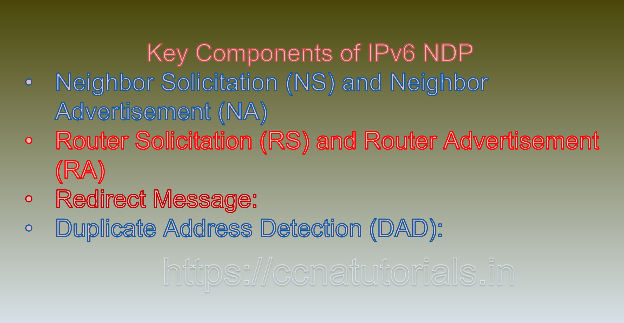 IPv6 Neighbor Discovery Protocol (NDP), ccna, ccna tutorials