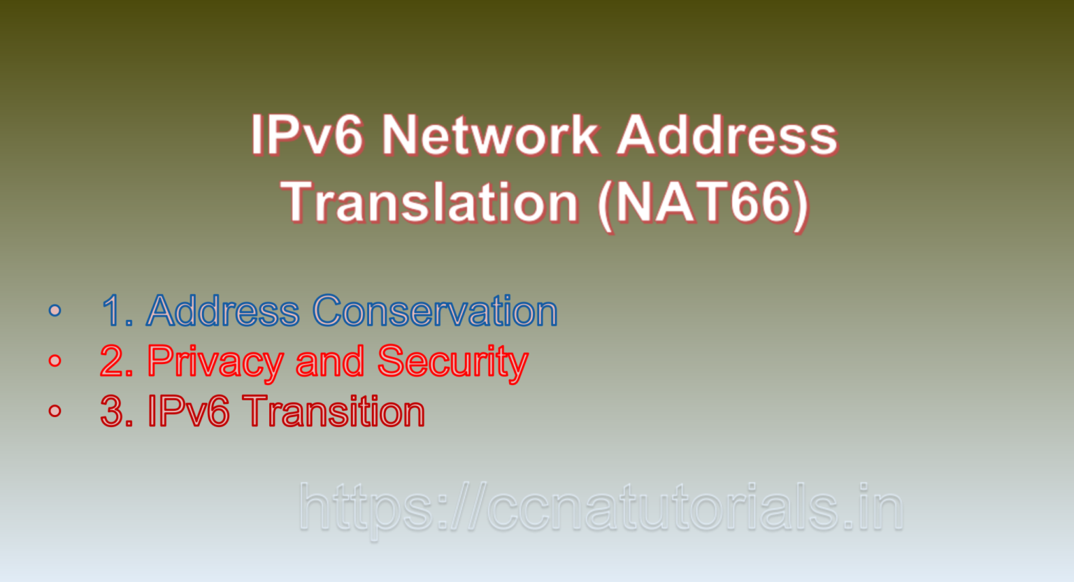 IPv6 Network Address Translation (NAT66) - CCNA TUTORIALS