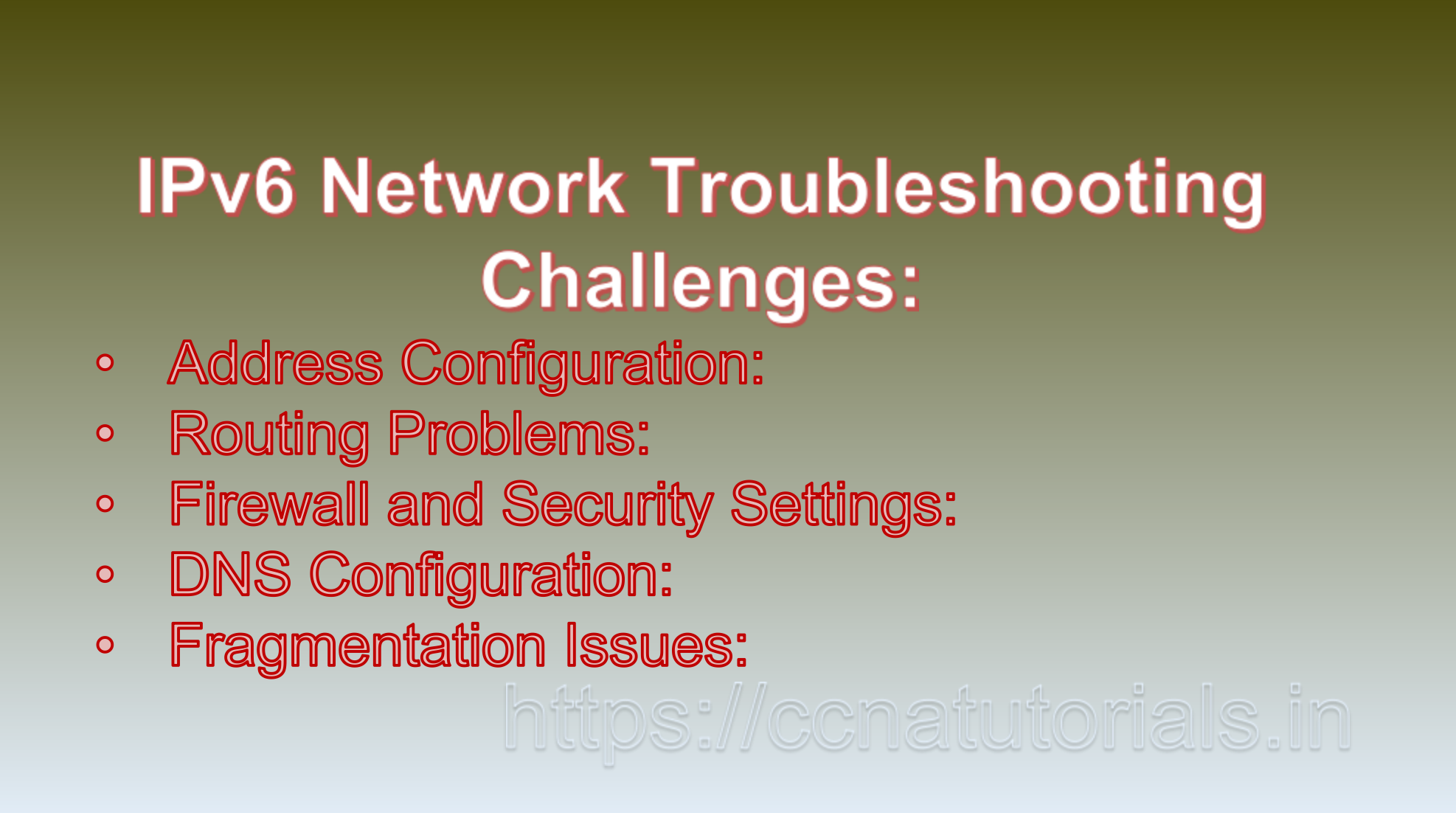 IPv6 Network Troubleshooting, ccna, ccna tutorials