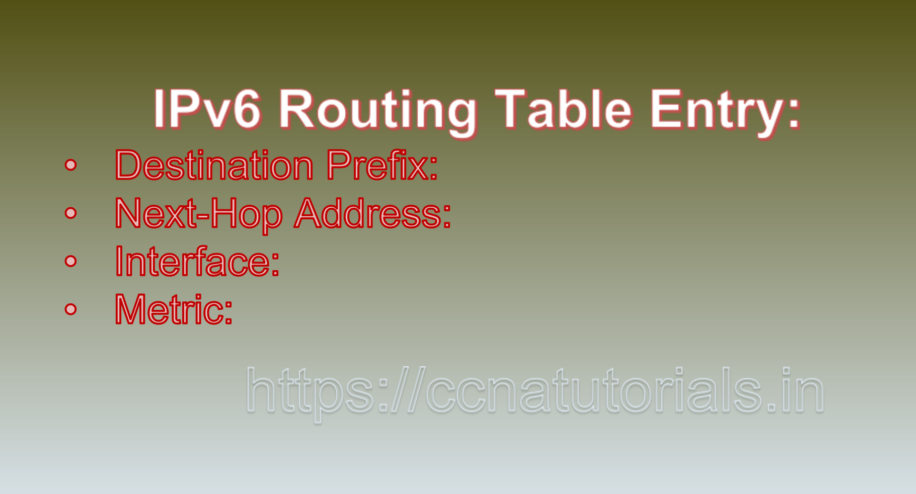 IPv6 Routing Table and Management, ccna, ccna tutorials