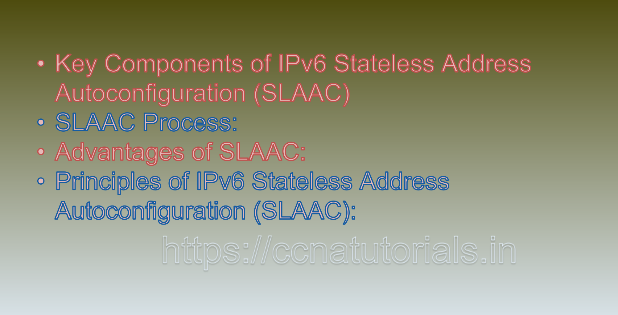 IPv6 Stateless Address Autoconfiguration (SLAAC)
