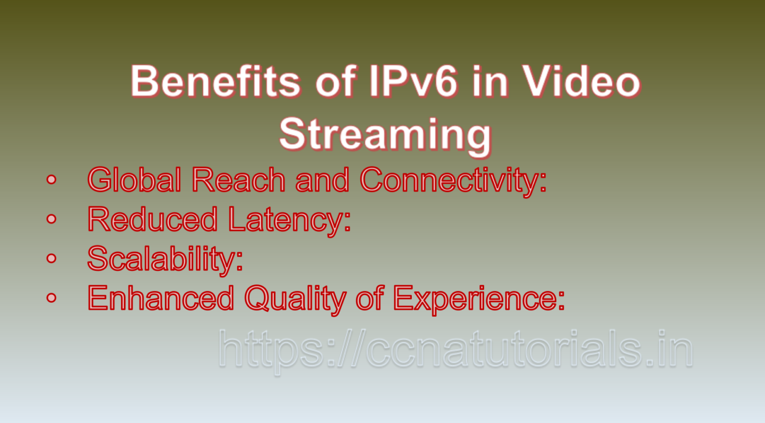 IPv6 and Video Streaming - CCNA TUTORIALS