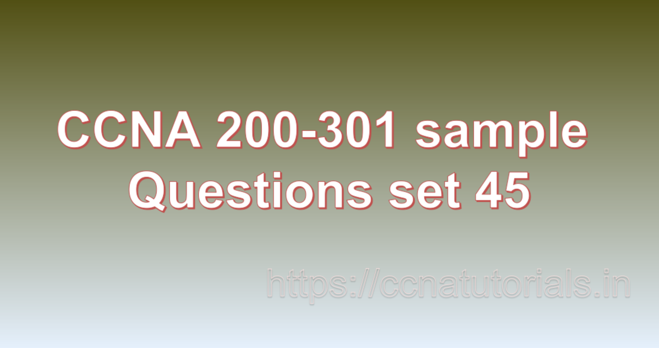 ccna sample questions set 45, ccna tutorials, CCNA Exam, ccna