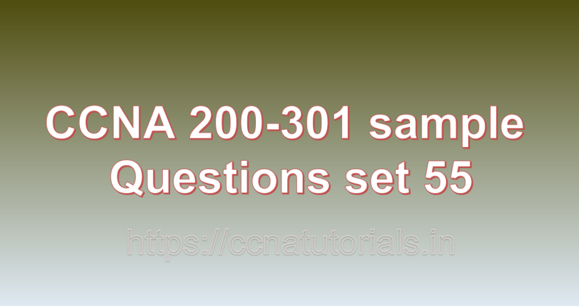 ccna sample questions set 55, ccna tutorials, CCNA Exam, ccna