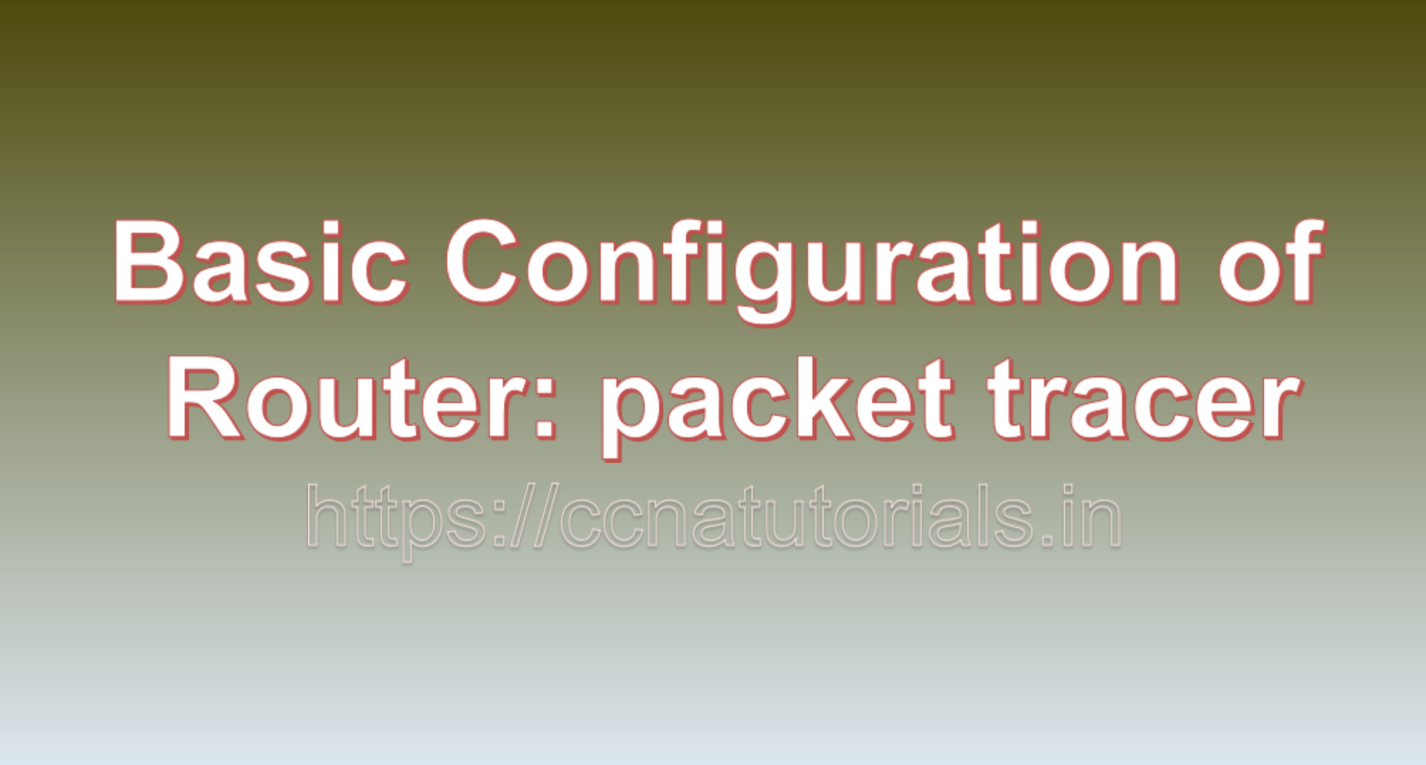 Basic Configuration of Router: packet tracer, ccna, ccna tutorials