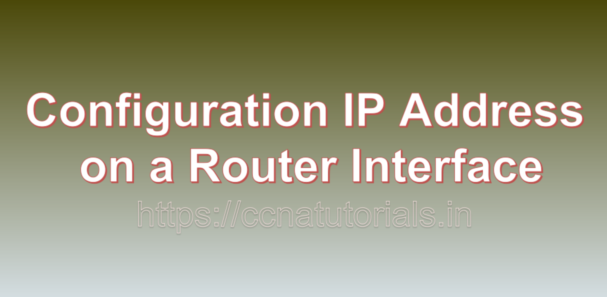 Configuration of an IP Address on a Router Interface, ccna, ccna tutorials