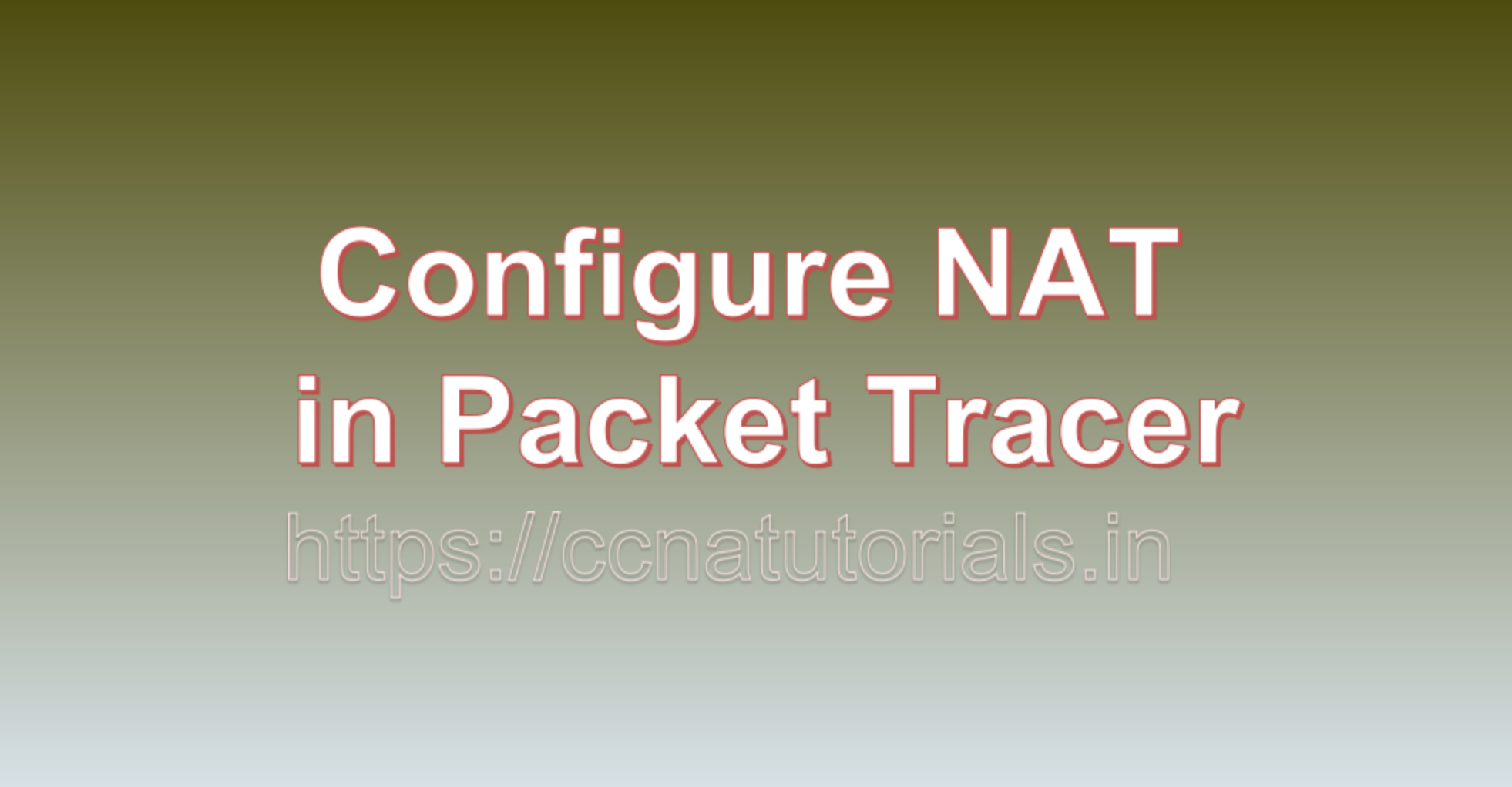 Configure NAT in Packet Tracer, ccna, ccna tutorials
