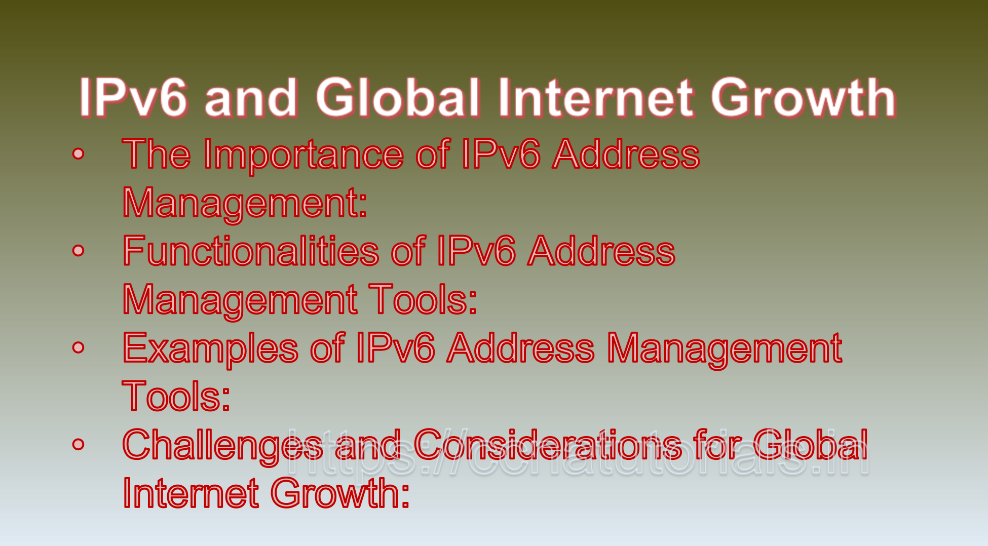 IPv6 Address Management Tools, ccna, ccna tutorials