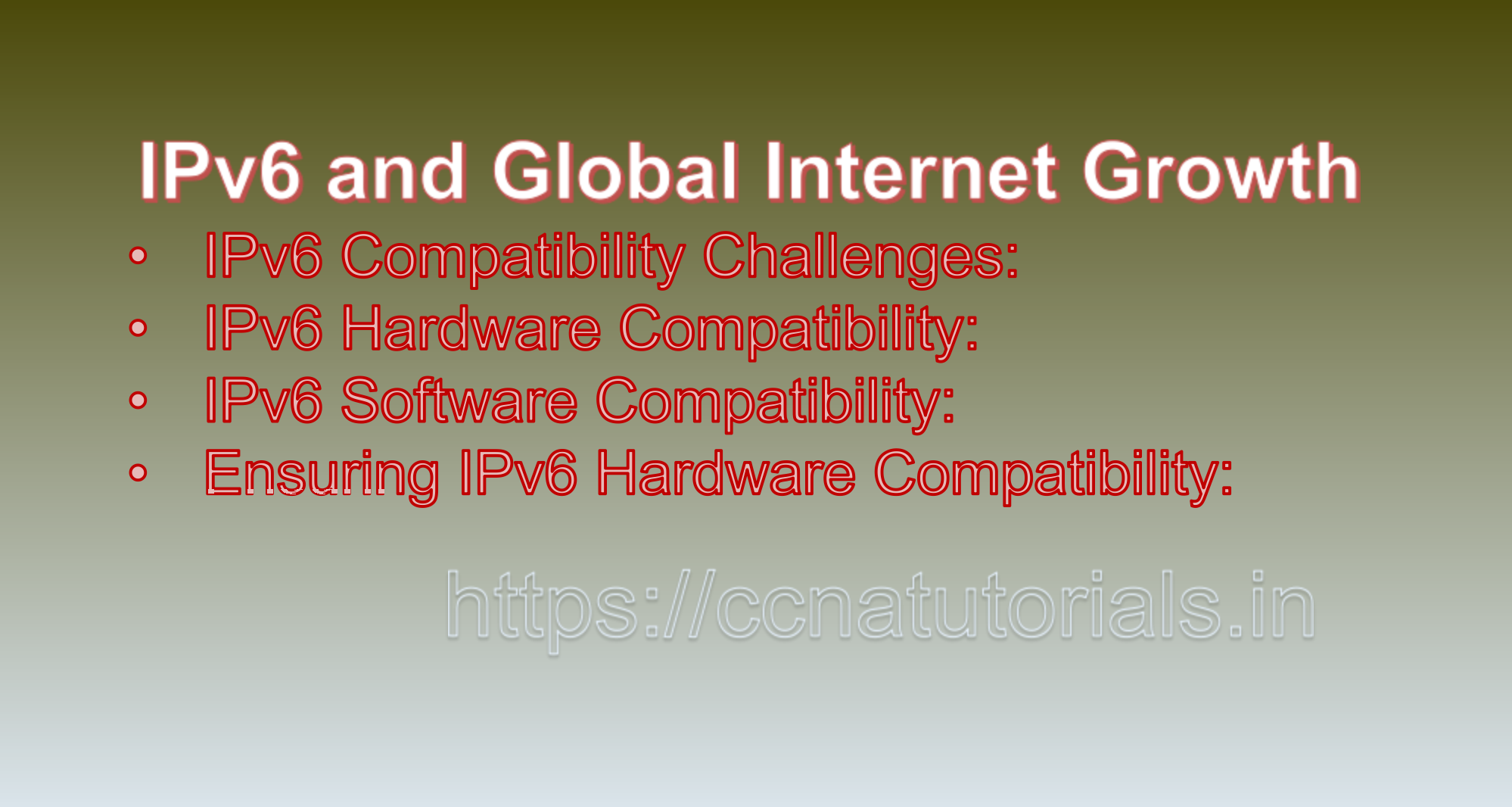 IPv6 Hardware and Software Compatibility, ccna, ccna tutorials