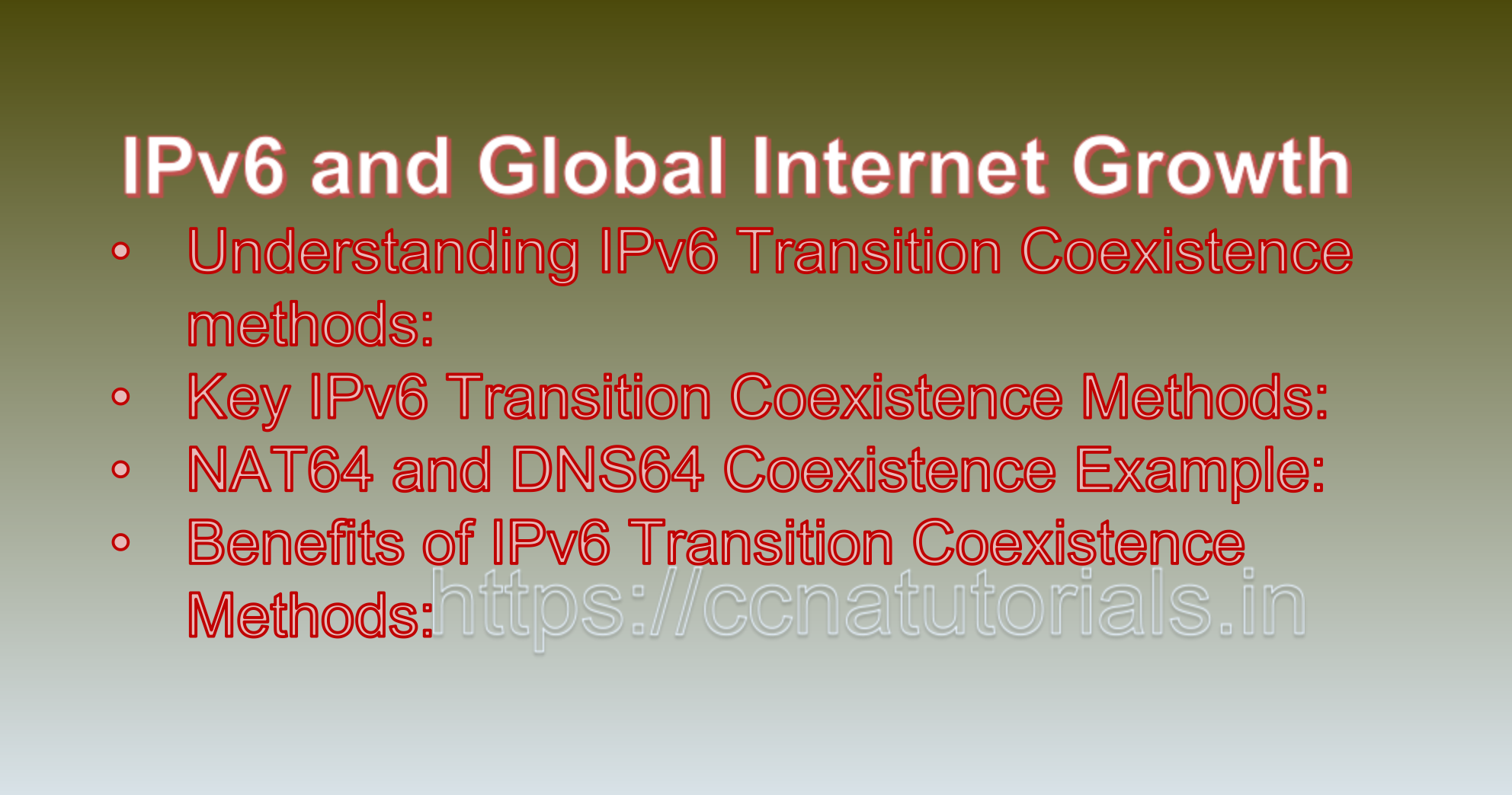 IPv6 Transition Coexistence Methods, ccna, ccna tutorials