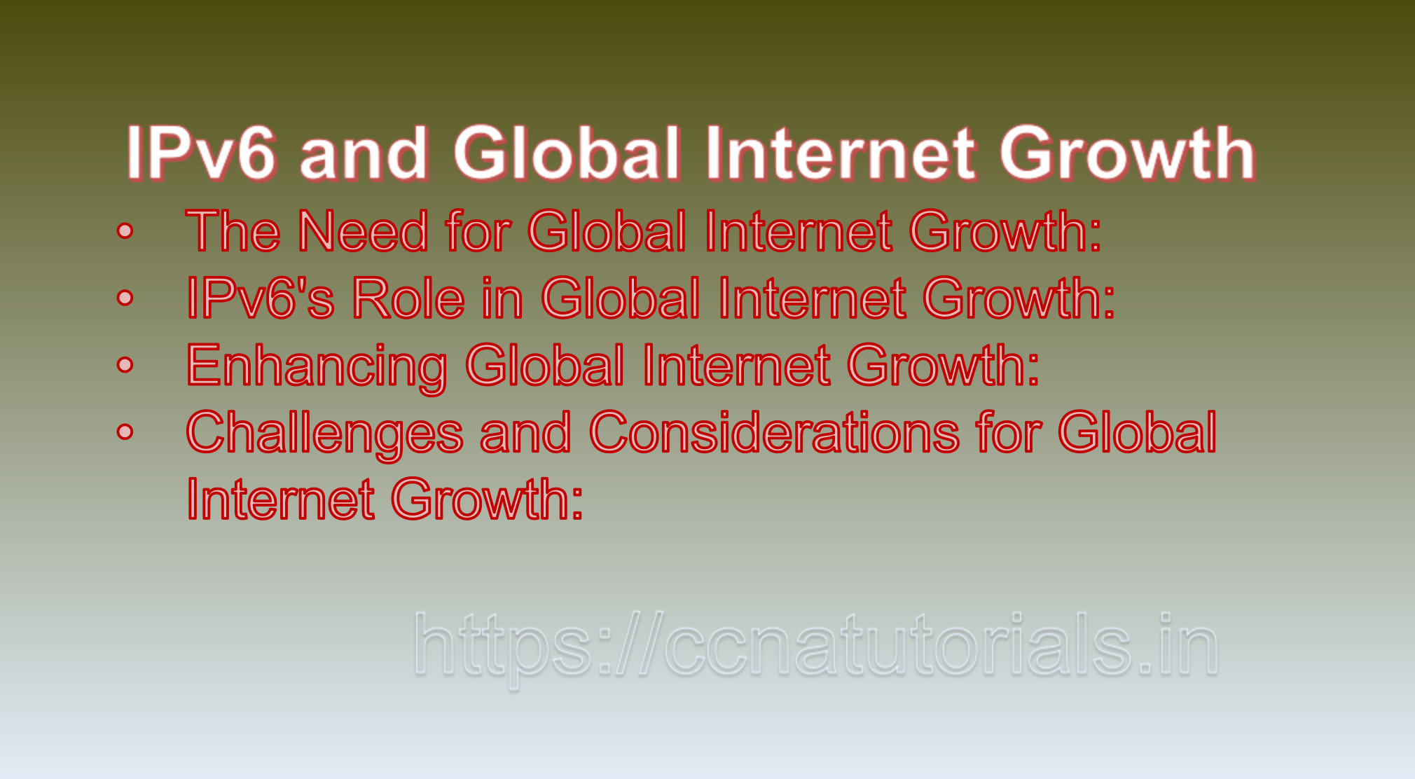 IPv6 and Global Internet Growth, ccna, ccna tutorial