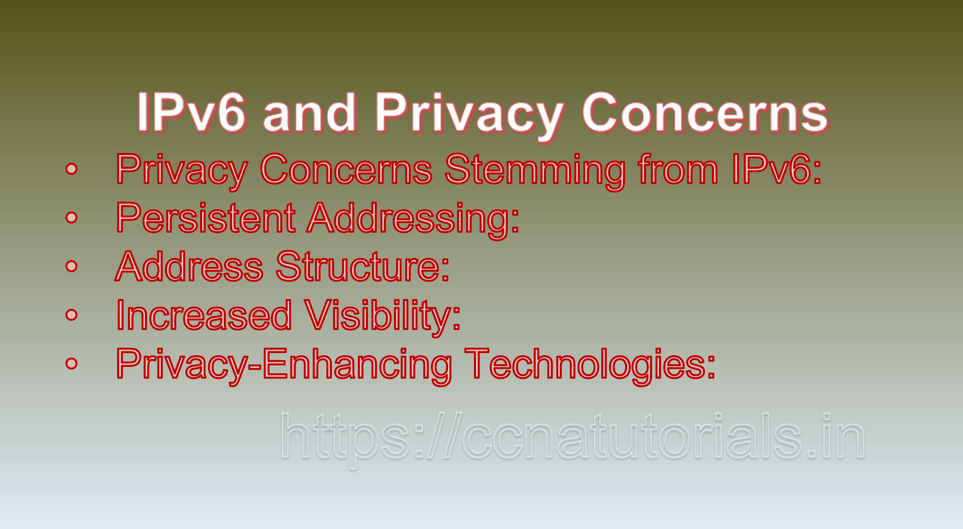 IPv6 and Privacy Concerns, CCNA, CCNA TUTORIALS