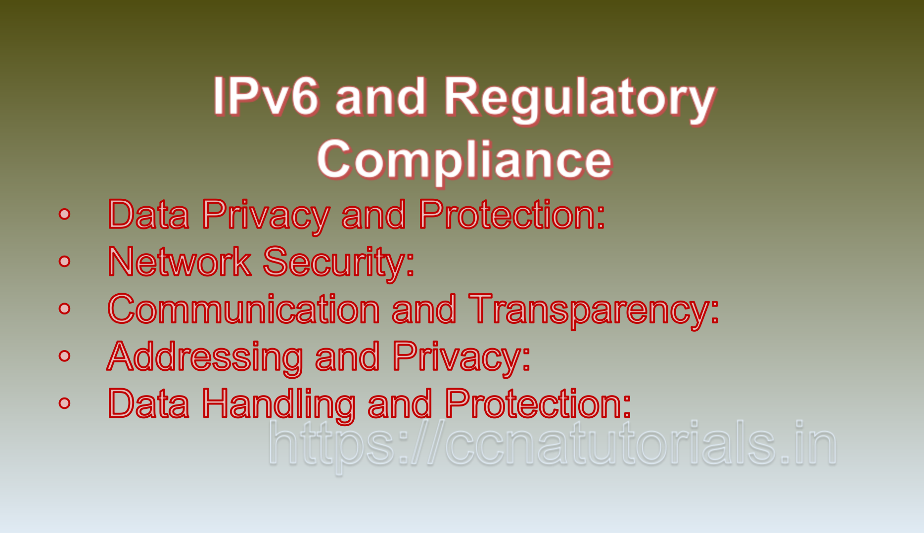IPv6 and Regulatory Compliance, CCNA, CCNA TUTORIALS