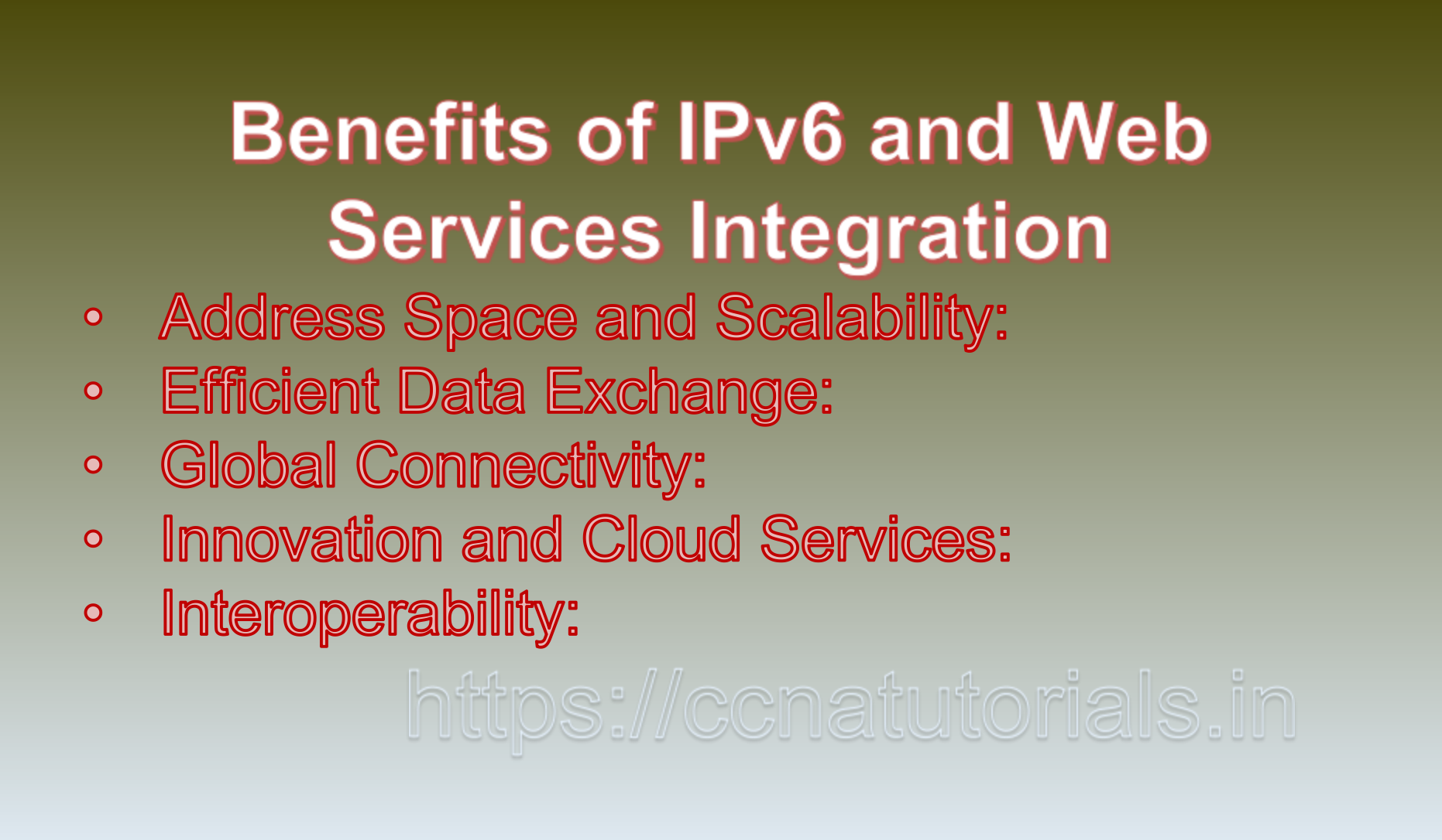 IPv6 and Web Services, ccna, CCNA TUTORIALS