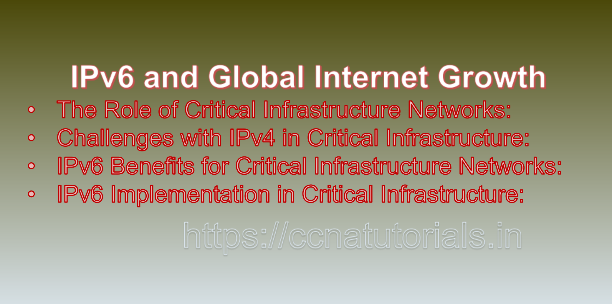 IPv6 in Critical Infrastructure Networks, ccna, ccna tutorials