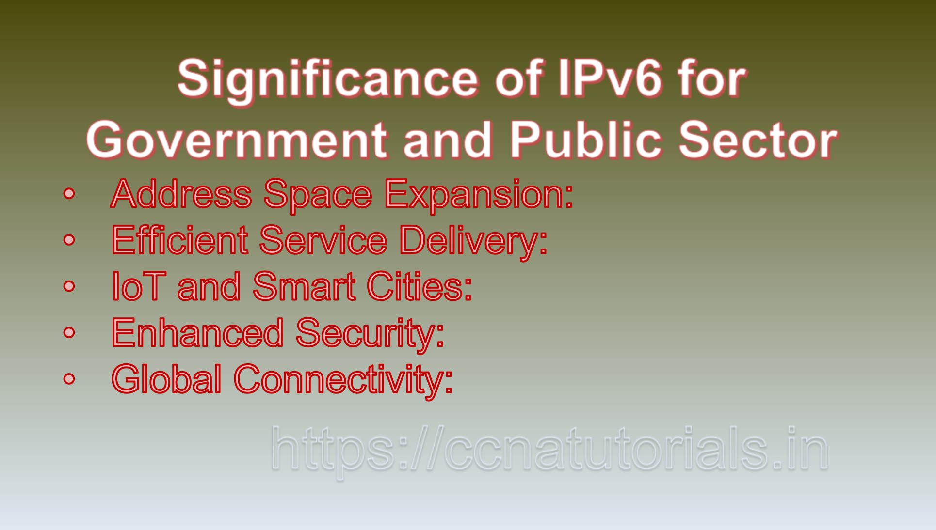 IPv6 in Government and Public Sector, ccna, ccna tutorials