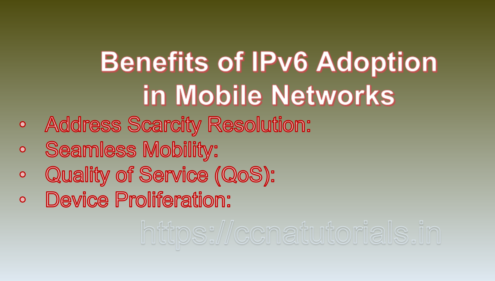 IPv6 in Mobile Networks, ccna, ccna tutorials