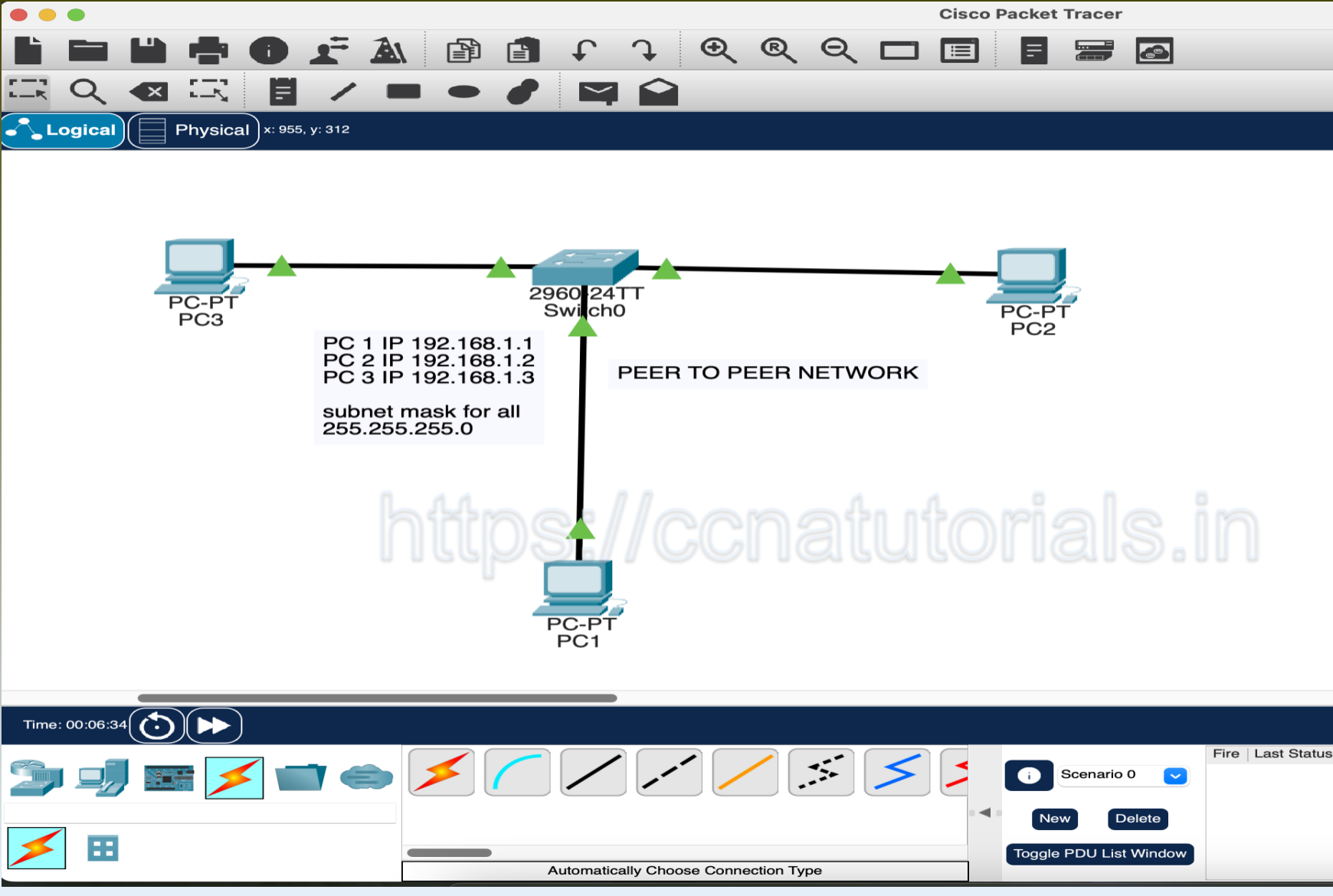 peer to peer networks packet tracer, packet tracer, ccna tutorial