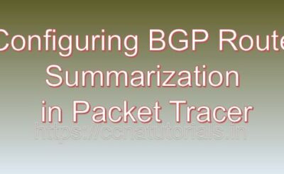 Configuring BGP Route Summarization in Packet Tracer, ccna, ccna tutorials