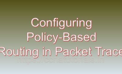 Configuring Policy-Based Routing in Packet Tracer, ccna, ccna tutorials