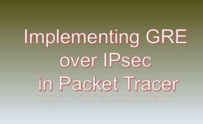 Implementing GRE ​ over IPsec ​in Packet Tracer​, ccna, ccna tutorials
