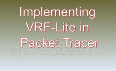 Implementing VRF-Lite in Packet Tracer, ccna, ccna tutorials