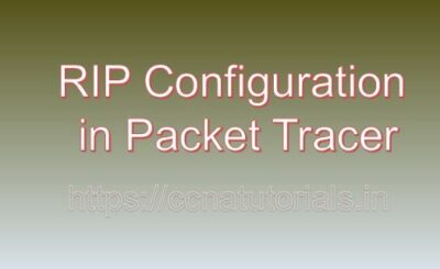 RIP Configuration in Packet Tracer, ccna, ccna tutorials