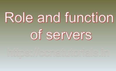 Role and function of servers, ccna, ccna tutorials