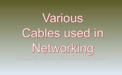 various cables used in networking, ccna, ccna tutorials